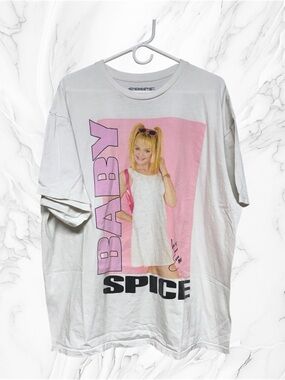 Spice Girls BABY SPICE signed “EMMA XXX” Tee Shirt XL Unisex Oversized